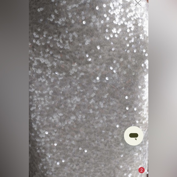 Meshki Magnolia Sleeveless Diamanté Maxi Dress- Silver- Small - Picture 6 of 11